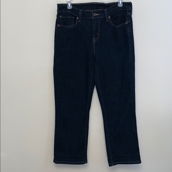 Levi's Denim - EUC Levi’s Dark Wash Cropped Straight leg Denim.